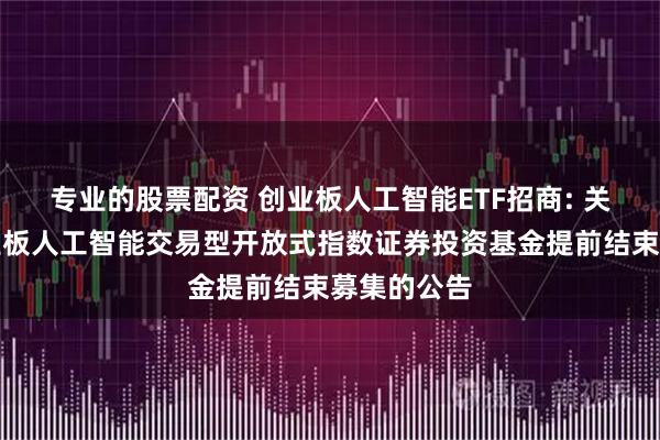 专业的股票配资 创业板人工智能ETF招商: 关于招商创业板人工智能交易型开放式指数证券投资基金提前结束募集的公告